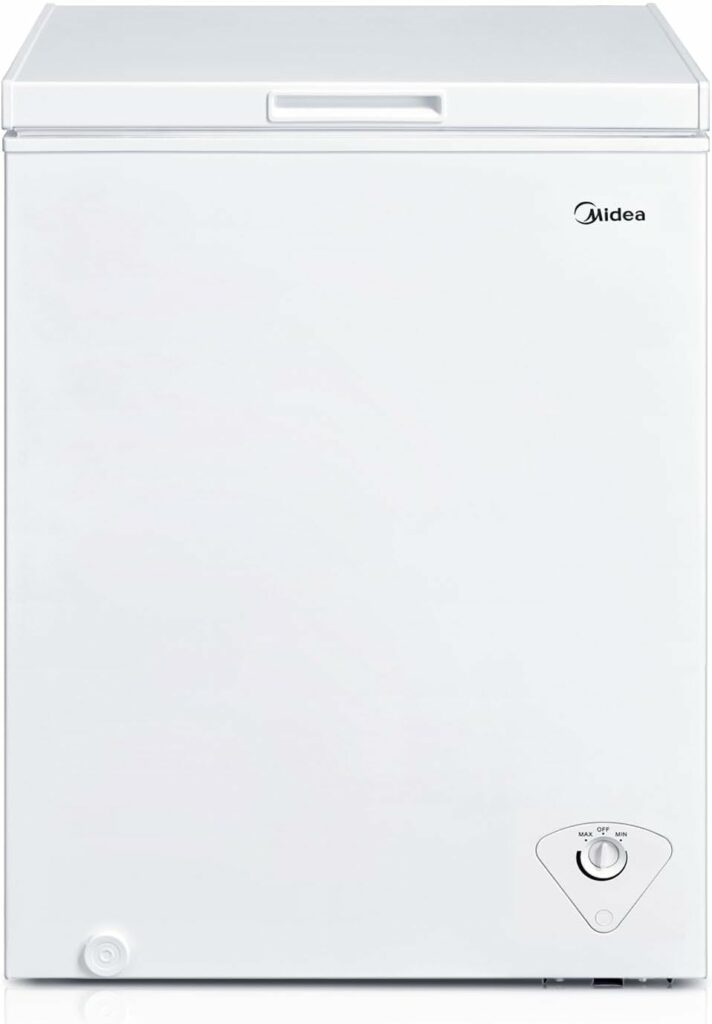 Midea MRC050S0AWW Chest Freezer, 5.0 Cubic Feet, White